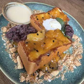Tur - passion fruit mango sticky rice french toast - Breakfast & Brunch Near Me - San Francisco, California Tur - passion fruit mango sticky rice french toast - Breakfast & Brunch Near Me - San Francisco, California