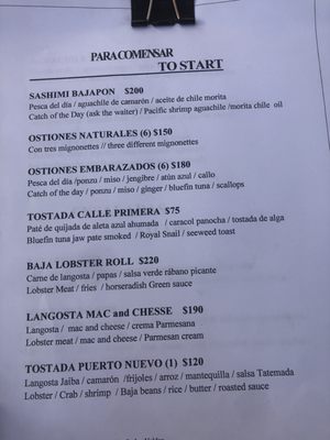 Menu photo 3 Tatanka Ensenada, BCN Menu photo 3 Tatanka Ensenada, BCN