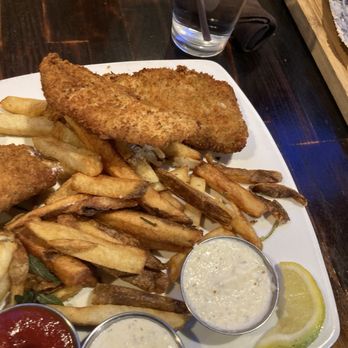 The Mill Steakhouse + Spirits - three piece, fish and chips - Sports Bars Near Me - Milton, Washington The Mill Steakhouse + Spirits - three piece, fish and chips - Sports Bars Near Me - Milton, Washington
