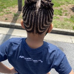 Just 4 Girls Salon - Scalp braid buns