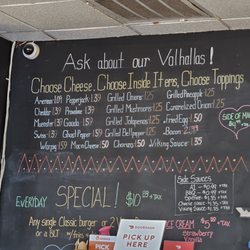 Viking Burger - Just a smidge of their giant blackboard