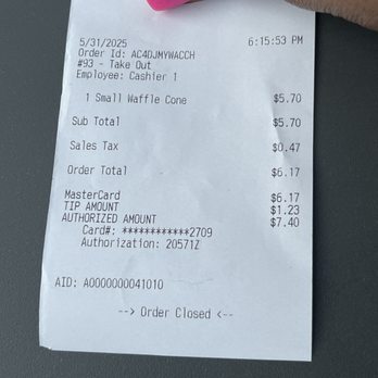 Handel’s Homemade Ice Cream - Receipt - Ice Cream & Frozen Yogurt Near Me - Katy, Texas Handel’s Homemade Ice Cream - Receipt - Ice Cream & Frozen Yogurt Near Me - Katy, Texas