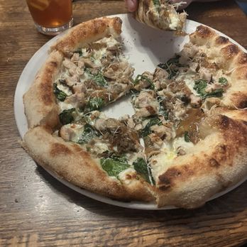 Figs Oven + Enoteca - Shroom pizza with chicken - Mediterranean Near Me - Tucson, Arizona Figs Oven + Enoteca - Shroom pizza with chicken - Mediterranean Near Me - Tucson, Arizona