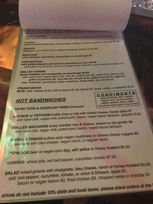 Menu photo 6 Galaxy Hut Arlington, VA