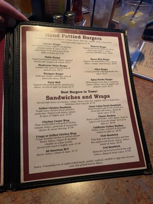 Menu photo 2 Westgate Tavern Lansing, MI