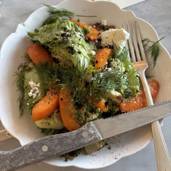 Homer - Grilled little gems w apricots - Mediterranean Near Me - Seattle, Washington Homer - Grilled little gems w apricots - Mediterranean Near Me - Seattle, Washington
