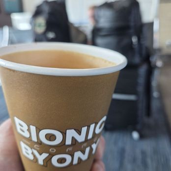Bionics By Onyx - Their signature latte...honey, vanilla milk, cinnamon - Coffee Roasteries Near Me - Bentonville, Arkansas