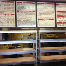 Richards Pizza - Menu board, kitchen