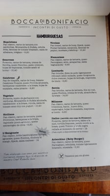 Menu photo 2 Bocca di Bonifacio Barcelona, B Menu photo 2 Bocca di Bonifacio Barcelona, B