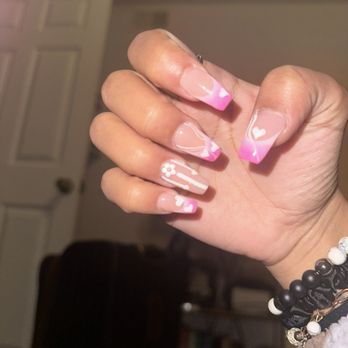 Diamond Nails Spa - Valentines nail set - Nail Salons Near Me - Murrieta, California