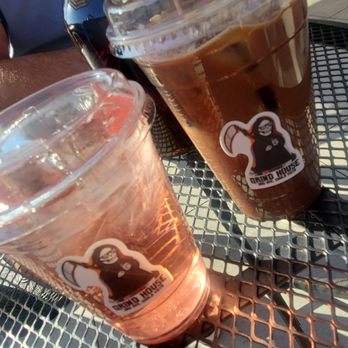 GrindHouse - Hibiscus tea and iced mocha - Cafes Near Me - Chula Vista, California