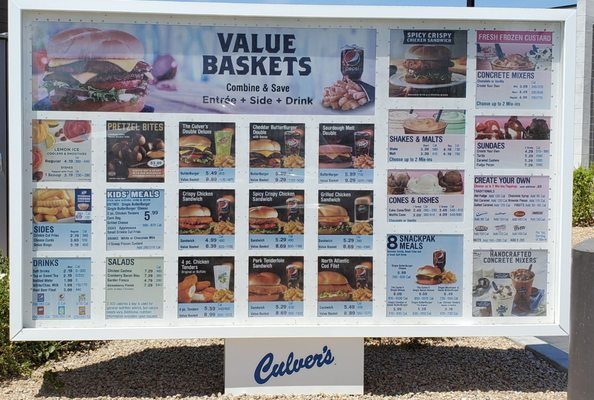 Menu photo 2 Culver's Mesa, AZ