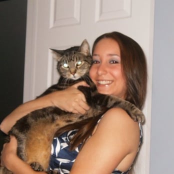 What About the Cat? - Christina, Owner of What About the Cat? with her beloved cat Tigger - Pet Sitting Near Me What About the Cat? - Christina, Owner of What About the Cat? with her beloved cat Tigger - Pet Sitting Near Me