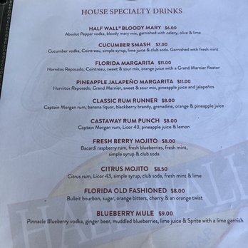 Half Wall - American Near Me - New Smyrna Beach, Florida