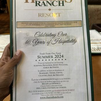 Harris Ranch Resort - Menu 6/2024 - American Near Me - Coalinga, California Harris Ranch Resort - Menu 6/2024 - American Near Me - Coalinga, California