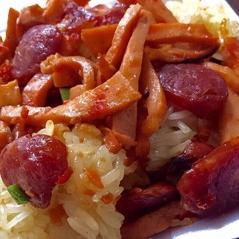 Duc Phuong Thach Che - One of my savory faves- sticky rice w/ Chinese sausage (xoi lap xuong) - Desserts Near Me - Houston, Texas