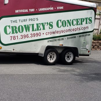 Crowley's Concepts - a truck parked in front of a building - Landscaping Near Me - Medford, Massachusetts