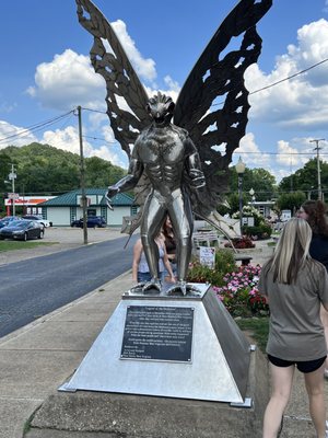 Mothman Statue and Marker by null