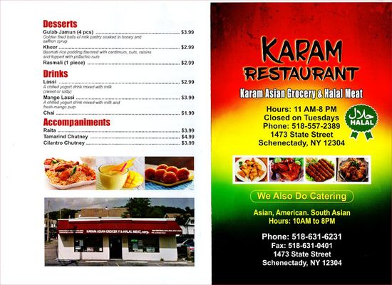 Menu photo 4 Karam Restaurant Schenectady, NY