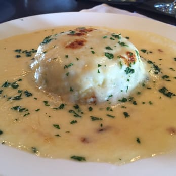 Vivace - Spinach and cheese soufflé with Parmesan cream sauce - Italian Near Me - Tucson, Arizona