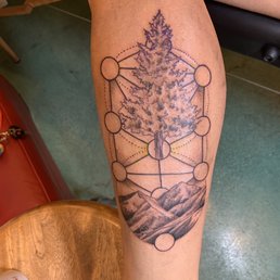 Fresh tatt before color Fresh tatt before color