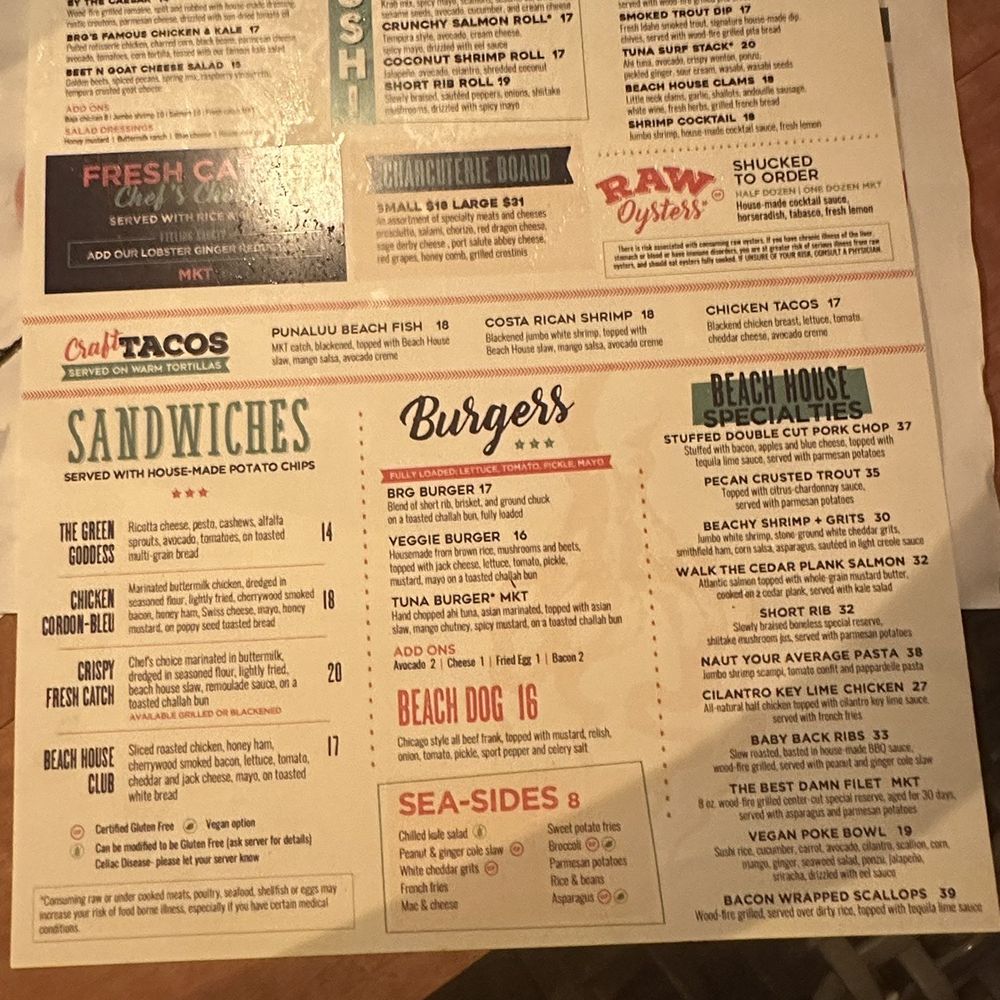 Beach House - Menu - Bars Near Me - Pompano Beach, Florida Beach House - Menu - Bars Near Me - Pompano Beach, Florida
