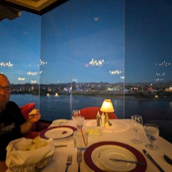 The Gourmet Room - Gorgeous view with my hubby - Seafood Near Me - Laughlin, Nevada