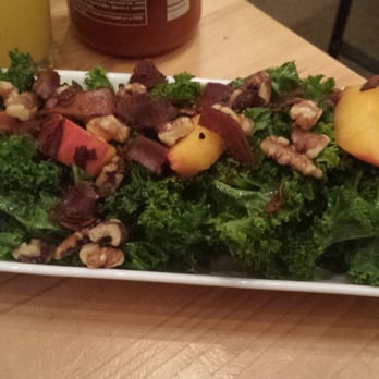 Seabirds Kitchen - Kale + Stone fruit salad. Super fresh and flavorful. - Vegan Near Me - Costa Mesa, California Seabirds Kitchen - Kale + Stone fruit salad. Super fresh and flavorful. - Vegan Near Me - Costa Mesa, California