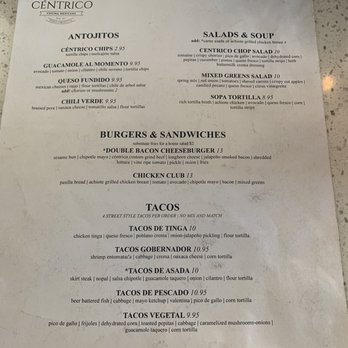 Centrico - Menu - Mexican Near Me - Phoenix, Arizona Centrico - Menu - Mexican Near Me - Phoenix, Arizona