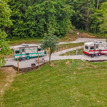 4 Guys RV Park - Our Vintage Campers are available. Enjoy all the modern-day amenities in our retro-style campers along with a private campsite. - RV Parks Near Me - Stanton, Kentucky