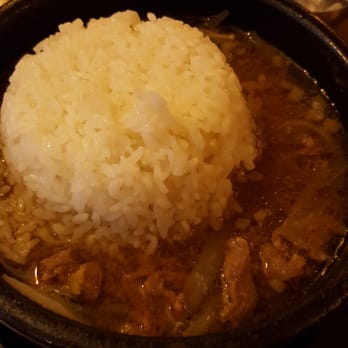 Dolsot House - The bulgogi hotpot. Served with rice and tiny mushrooms. Delicious! - Korean Near Me - Cherry Hill, New Jersey Dolsot House - The bulgogi hotpot. Served with rice and tiny mushrooms. Delicious! - Korean Near Me - Cherry Hill, New Jersey