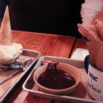 bartaco - Reston - Gelato on a Cone & Churros with Chocolate Dipping Sauce! - Tacos Near Me - Reston, Virginia