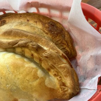 Javi’s Empanadas - type of empanada is written in dough - how cool! - Empanadas Near Me - Oakland, California