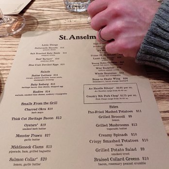 St. Anselm - Menu - Steakhouses Near Me - Washington, DC, District of Columbia St. Anselm - Menu - Steakhouses Near Me - Washington, DC, District of Columbia
