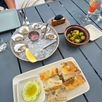 Little Moss - Marinated olives, Foccacia, oysters - New American Near Me - Dartmouth, Massachusetts
