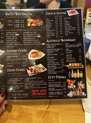 Menu photo 1 Hikari Sushi Chatsworth, CA Menu photo 1 Hikari Sushi Chatsworth, CA