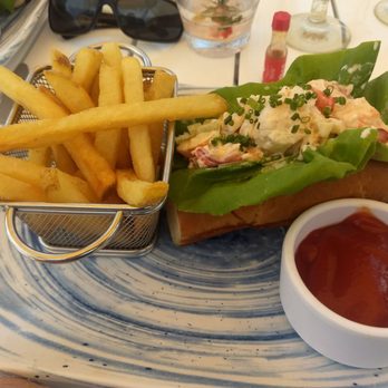 Breeze Ocean Kitchen - Lobster Roll with fries. - New American Near Me - Manalapan, Florida Breeze Ocean Kitchen - Lobster Roll with fries. - New American Near Me - Manalapan, Florida