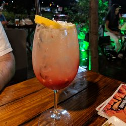 Container Steakhouse - Sicilian lime with strawberry cream caipirinha