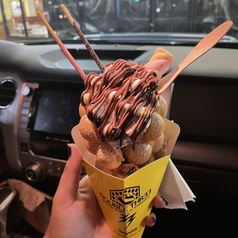 Double Three - Cookies and cream special with Nutella, marshmallow & pocky stick topping - Ice Cream & Frozen Yogurt Near Me - Honolulu, Hawaii