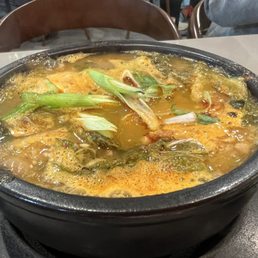 Beef rib soup with dried cabbage Beef rib soup with dried cabbage