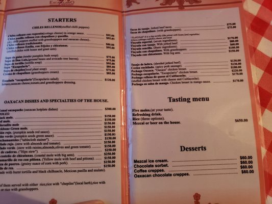 Menu photo 6 El Escapulario Oaxaca, OAX Menu photo 6 El Escapulario Oaxaca, OAX