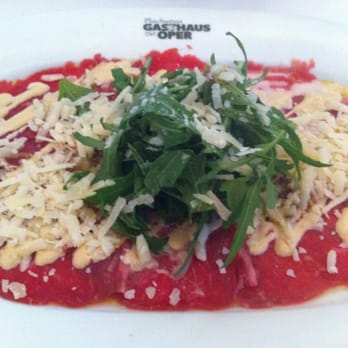 Plachuttas Gasthaus zur Oper - This is the carpaccio. Believe me when I say it's delicious. - Austrian Near Me - Vienna, 9 Plachuttas Gasthaus zur Oper - This is the carpaccio. Believe me when I say it's delicious. - Austrian Near Me - Vienna, 9