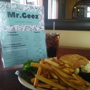 Mr. Geez - The burger was thisck and juicy. the cole slaw was fresh and the fries were hot and crispy. Tasty & delicious meal :) - Breakfast & Brunch Near Me - Lyndhurst, New Jersey