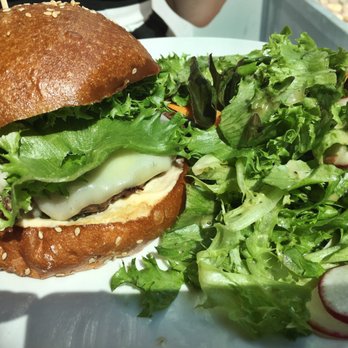 Maplewood Kitchen and Bar - The Maplewood Burger and a side salad. - Breakfast & Brunch Near Me - Cincinnati, Ohio Maplewood Kitchen and Bar - The Maplewood Burger and a side salad. - Breakfast & Brunch Near Me - Cincinnati, Ohio