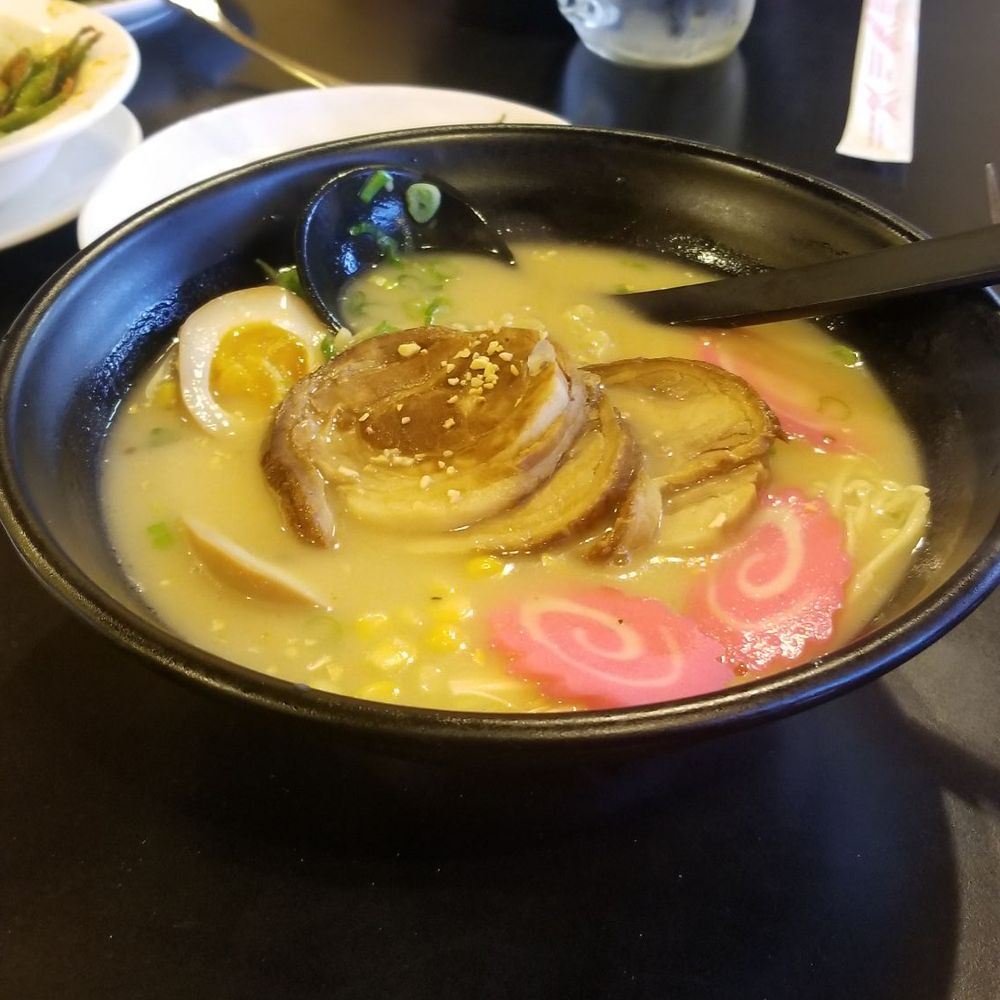 Don Don Express - Tonkatsu Ramen with chili oil. Was so good. - Asian Fusion Near Me - Austin, Texas
