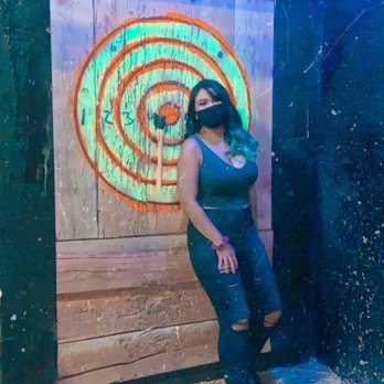 The Axe Lair - I actually got the hang of it, i liked throwing single handed rather than with both hands over your head - Axe Throwing Near Me - Upland, California