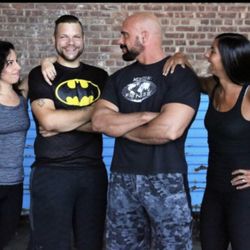 Mission Fitness - Trainers Nick and Jill Murphy with Ronnie and Andrea Brower after their weight-loss transformation.
