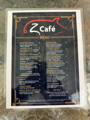 Menu photo 2 Z Café Christiansted, VI