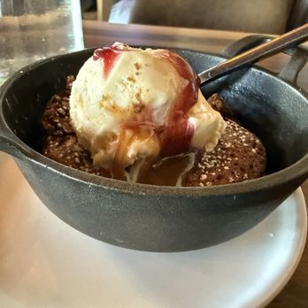 Caples Lake Resort - Home made lava cake with ice cream and caramel and berry compote. Yum! - Resorts Near Me - Kirkwood, California Caples Lake Resort - Home made lava cake with ice cream and caramel and berry compote. Yum! - Resorts Near Me - Kirkwood, California