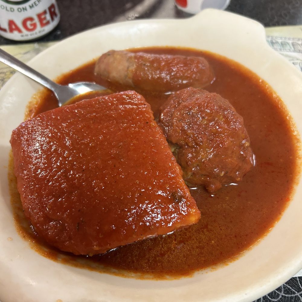 Mikes kitchen - Polenta with meatball and sausage - Italian Near Me - Cranston, Rhode Island